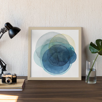 Evolving Planets - Watercolor Circles Poster by worldartgroup at Zazzle