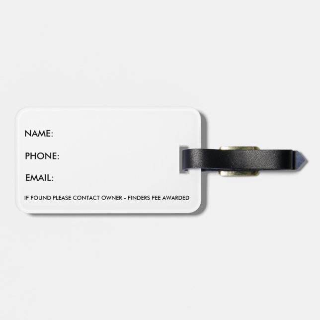 EvryBet VIP Luggage Tag (Back Horizontal)