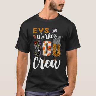 EVS Worker Boo Crew Halloween Environmental Servic T-Shirt