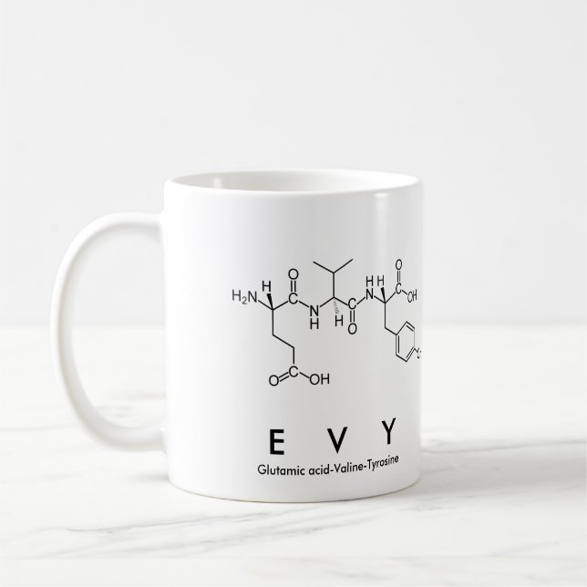 Evy peptide name mug (Left)