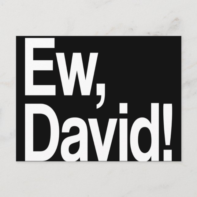 Ew David Postcard (Front)