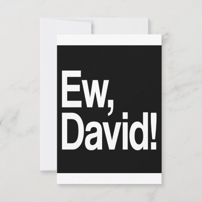Ew David Save The Date (Front)