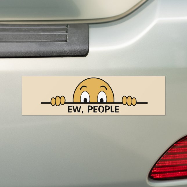 Ew People Bumper Sticker (On Car)
