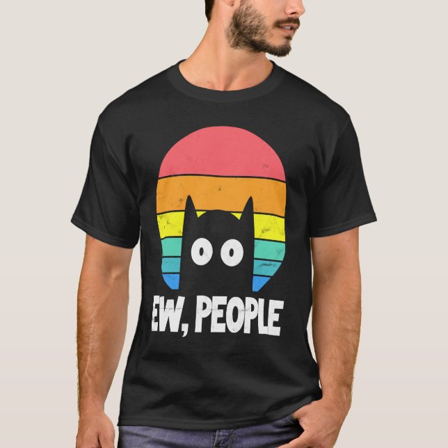 Ew People Cat Cat T-Shirt (Front)