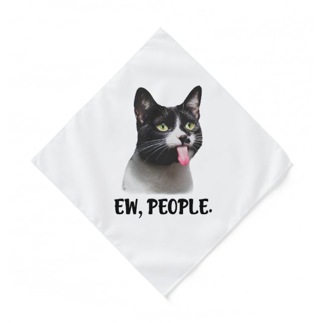 Ew People cute cat meme Bandana (Front)