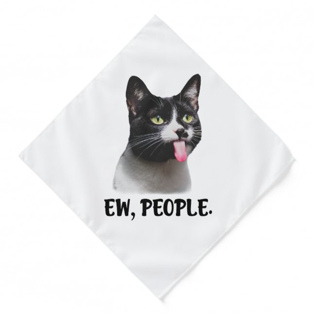 Ew People cute cat meme Bandana (Front)