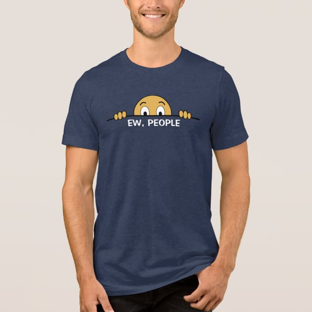 Ew People Dark Tri-Blend Shirt (Front)