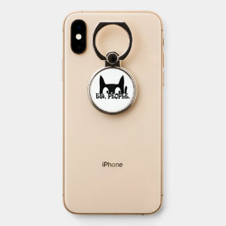 Ew People Funny Black Cat Phone Ring Stand