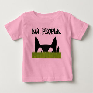 Ew People Funny Cat Green Grass Baby Shirt
