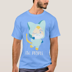Ew People Funny Cat Wearing Mask introvert cat lov T-Shirt