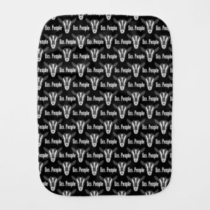 Ew People Funny Llama Gifts Alpaca Lover Sarcastic Baby Burp Cloth