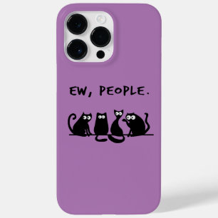 Ew People Funny Meowy Black Cats Case-Mate iPhone 14 Pro Max Case