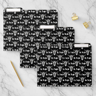 Ew People Goat Lover Funny Introvert Sarcastic File Folder