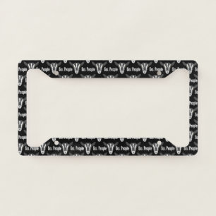 Ew People Goat Lover Funny Introvert Sarcastic License Plate Frame