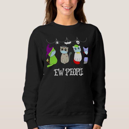 Ew People Halloween Costumes Cat Sweatshirt
