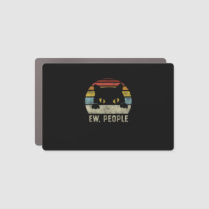 Ew People Retro Cat Funny Vintage Anti Social Intr Car Magnet