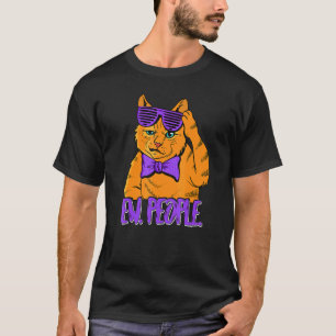 Ew People Retro Cat Party Cat Kitty T-Shirt