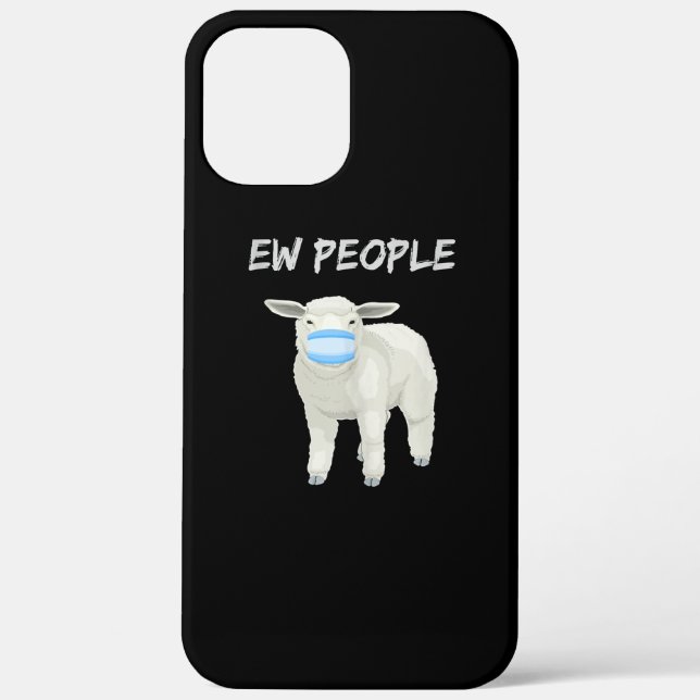 Ew people sheep or lamb in mask | Quarantine Gift Case-Mate iPhone Case (Back)