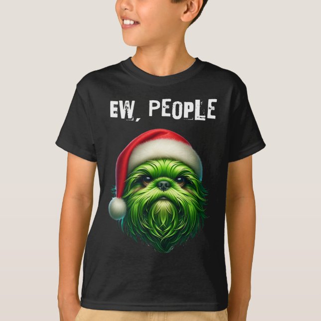 Ew People Shihtzu Dog  T-Shirt (Front)