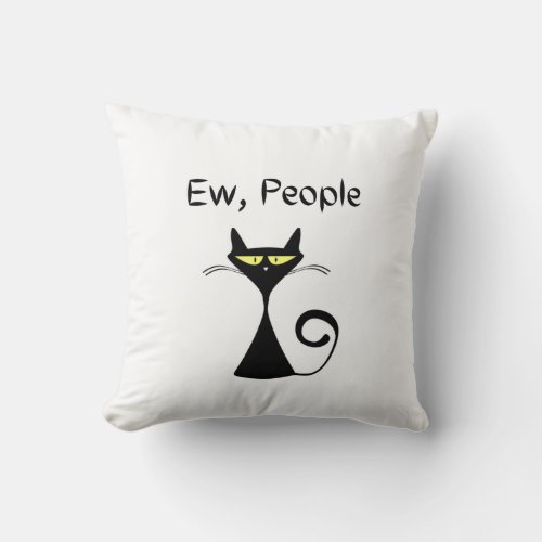 Ew People Throw Pillow