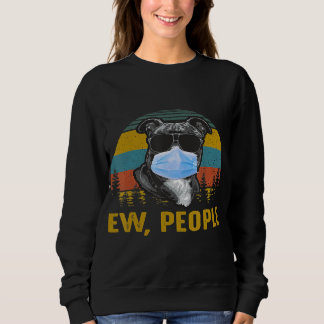 Ew People Vintage Retro Staffordshire Bulldog Sweatshirt
