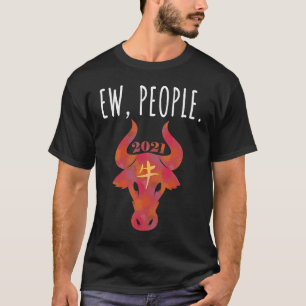 Ew People Watercolor 2021 Ox Head T-Shirt