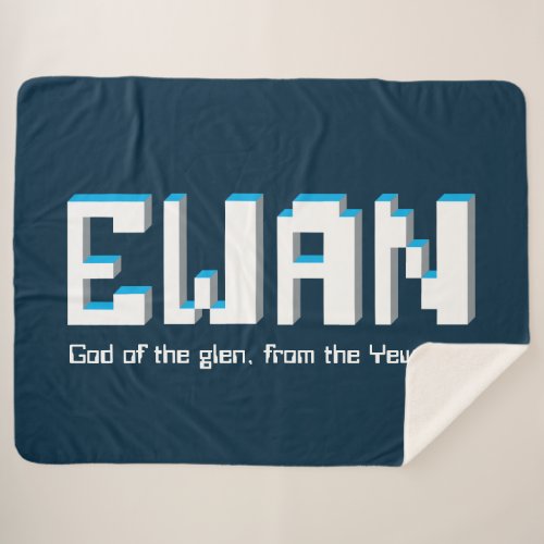 Ewan boys name and meaning pixels text gamers sherpa blanket