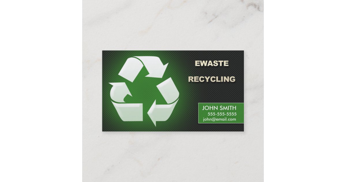 Ewaste Recycling Business Cards Design 1