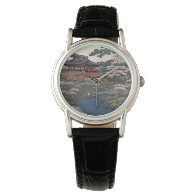 eWatch Factory - Temple on the river - Japan Watch (Front)