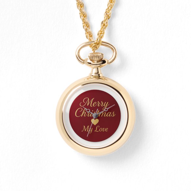 eWatch -Romantic Christmas Necklace Watch (Front)