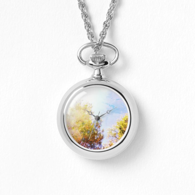 eWatch Watch womens necklace cool eco style design (Front)