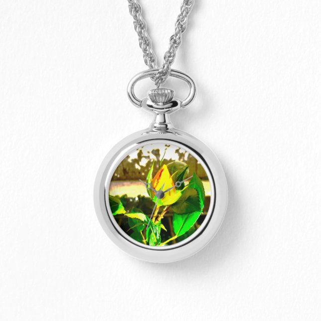 eWatch Watch womens necklace style (Front)