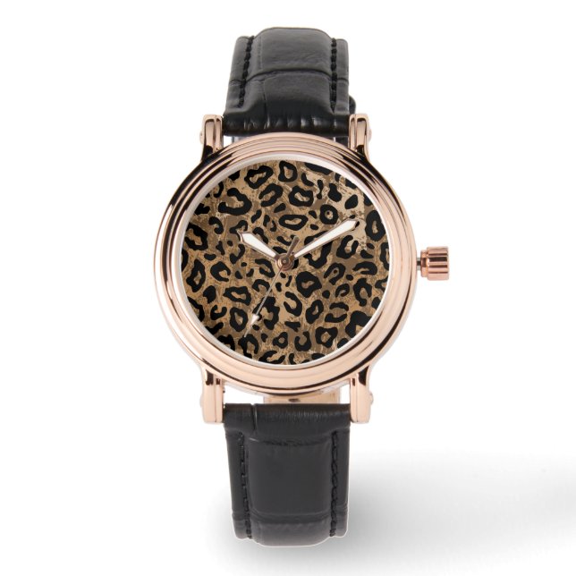 Ewatch Women's Animal Print Watch (Front)