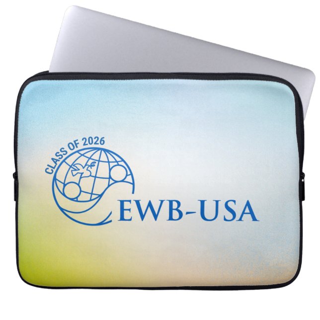 EWB-USA Class of 2026 Laptop Sleeve (Front)