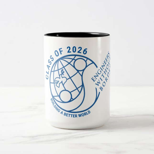 EWB-USA Class of 2026 Shot Glass  Two-Tone Coffee Mug (Center)