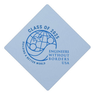 EWB-USA Graduation Hat Topper Class of 2025 Sky