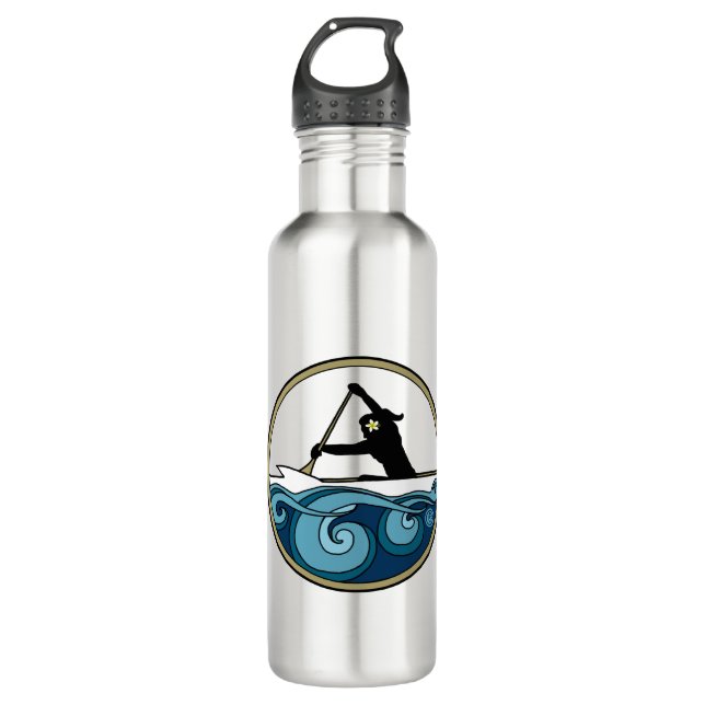 EWD Wahine Paddler Stainless Steel Water Bottle (Front)
