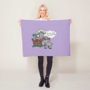 Ewe Are My World Fleece Blanket
