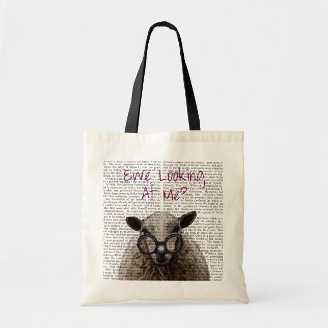 Ewe Looking at Me DeNiro Sheep 2 Tote Bag (Front)