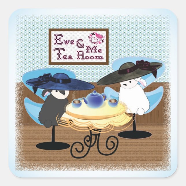 Ewe & Me Tea Room Sticker (Front)