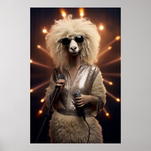 Ewe_nique Pop Star Poster _ Iconic Sheep Art for M