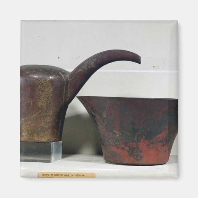 Ewer and basin (copper) magnet (Front)