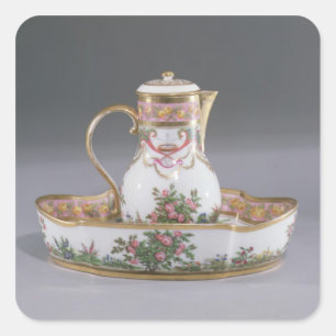 Ewer and basin, made in Paris Square Sticker
