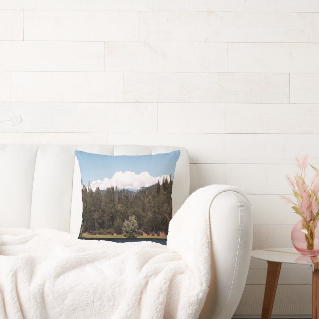 Ewing Reservoir in Spring...... Throw Pillow (Couch)