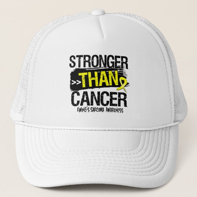 Ewing Sarcoma - Stronger Than Cancer Trucker Hat (Front)