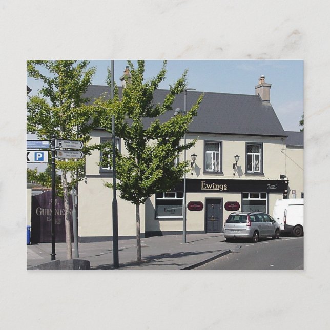 Ewings Bar, Haymarket, Carlow town, Ireland Postcard (Front)