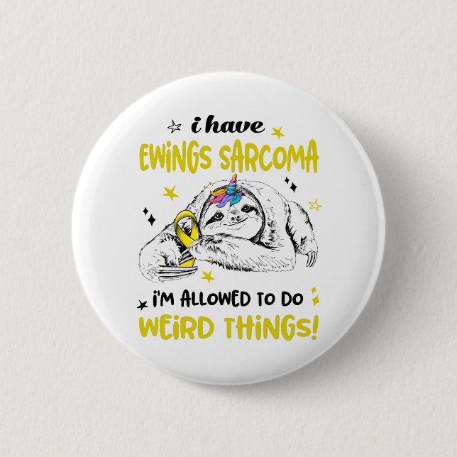 Ewings Sarcoma Awareness Month Ribbon Gifts Button (Front)
