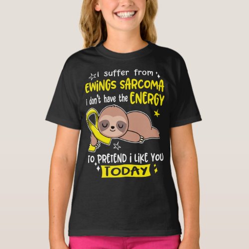 Ewings Sarcoma Awareness Ribbon Support Gifts T_Shirt