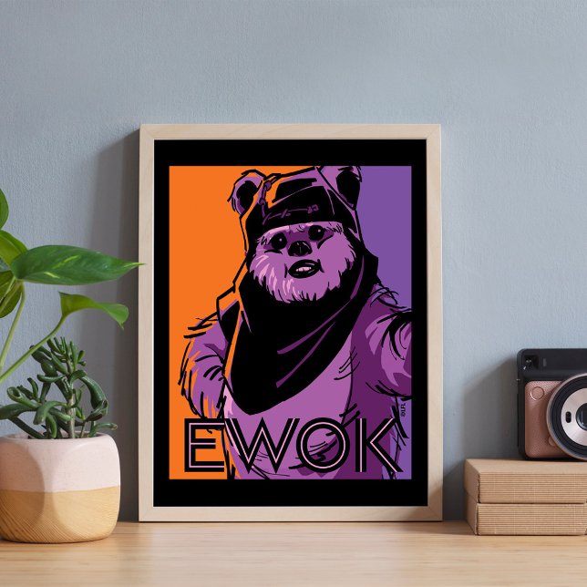 Ewok Two-Tone Portrait Poster (Creator Uploaded)