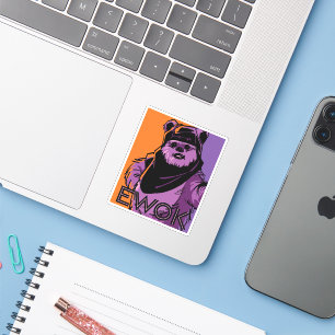 Ewok Two-Tone Portrait Sticker
